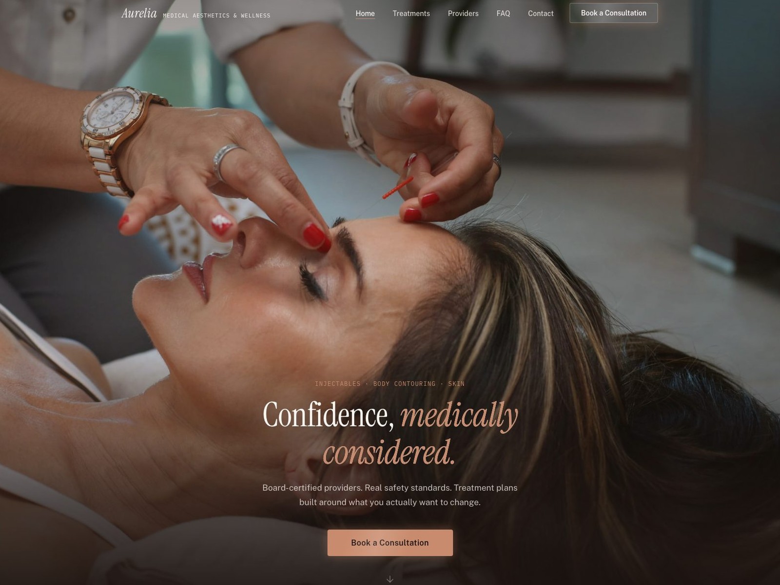 Aurelia Aesthetic & Wellness website preview
